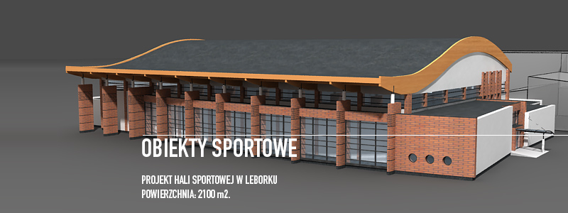 Projekt hali sportowej w Lęborku