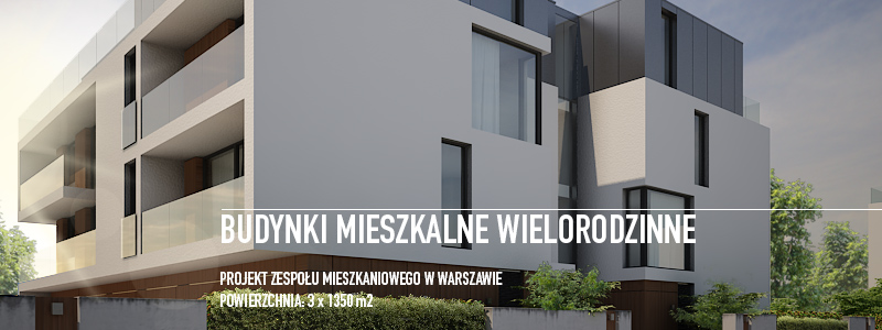 Projekt zespołu mieszkaniowego w Warszawie