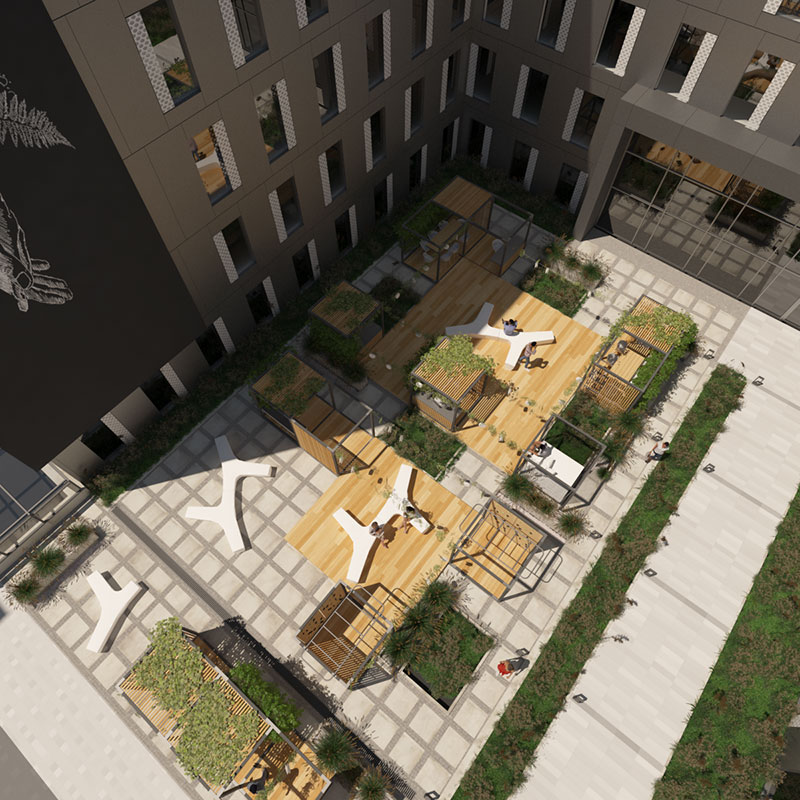 Projekt patio w odzi