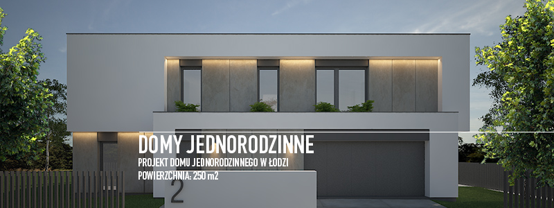 Projekt domu z paskim dachem