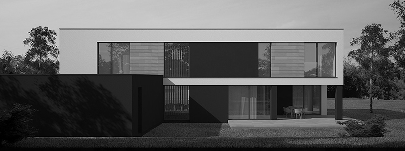 Projekt domu z paskim dachem Warszawa