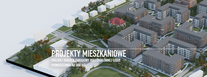 Projekt osiedla wielorodzinnego w odzi